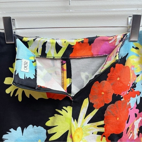 Cache Tropical Floral Print 90s Y2K Sporty Mini Skort Women’s Size 4 - Picture 6 of 8